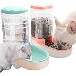 N.Bin Automatic Cat Feeder Automatic Dog Water Dispenser 3.8L Double Bowl Design for Small and Big Pets