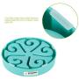 SlowTon Pet Slow Feeder Bowl, Non Toxic Bloat Stop Interactive Dog Feed Water Bowl Fun Puzzle Dish with Non Skid Base Prevent Choking Indigestion Vomiting with Bonus Clean Brush