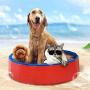 HONGBEI Dog Pool for Dogs,Folding Kiddie Pool,Foldable Dog Pool,Hard Plastic Collapsible Pet Bath for Puppy Dogs Cats and Kids,Indoor Outdoor Swimming Pool for Dogs (XL: (63'' X 12'' | 160cm x 30cm))