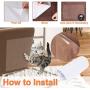 MUCH Cat Furniture Protector from Pet Scratch Deterrent, Transparent Clear Double Side Anti-Scratch Free for Furniture, Sofa, Wall Protector 8 Packs Residue Free
