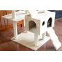 GleePet GP78700621 Cat Tree with Ramp, 70-Inch, Beige