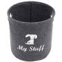 Brabtod Round Felt Pet Toy and Accessory Storage Bin Storage Basket for Home Décor - Pet Toy - Blankets - Leashes and Food