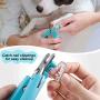 Dog Nail Clippers for Dogs Cats, Pet Nail Trimmer with LED Light to Avoid Over-Cutting Nails, Safe Professional Grooming Tools with USB Rechargeable, Built-in Nail File, Lock Switch