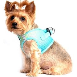 Ultra Choke Free Step in Reflective Dog Harness American River Ombre Aruba Blue (Large)