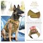 Tactical Dog Vest Harness, Outdoor Training Service Dog Vest Adjustable Military Working Dog Vest with Molle System and Rubber Handle