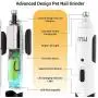 MIU COLOR Dog Nail Grinder, Upgraded Professional Pet Nail Trimmer, Low Noise and Build-in LED Light, Rechargeable 2 Speed Pets Electric Nail File Painless Paws Grooming for All Sizes Dogs Cats MIU COLOR Dog Nail Grinder, Upgraded Professional Pet Nail Trimmer, Low Noise and Build-in LED Light, Rechargeable 2 Speed Pets Electric Nail File Painless Paws Grooming for All Sizes Dogs Cats