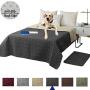 RBSC Home Waterproof Dog Bed Cover Non Slip Large Furniture Protector Sofa Cover Reusable Incontinence Bed Underpads for Pets, Dog, Cat, Kids Including 1 Brush