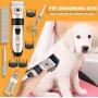 Dog Clippers Shaver Low Noise Pet Rechargeable Cordless Electric Quiet Hair Grooming Professional Trimmer Tool Set with Combs Brush Guides Scissors Nail Kits for Dogs Cats Pets Animals