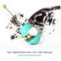 esonmus Cat Tumbler Toys, Cat Slow Feeder Toy Tumbler Shaped Food Dispensing Cat Interactive Toy Pet Treat Ball with Teasing Wand-Blue esonmus Cat Tumbler Toys, Cat Slow Feeder Toy Tumbler Shaped Food Dispensing Cat Interactive Toy Pet Treat Ball with Teasing Wand-Blue