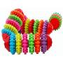 Sarahair Pet Dog Chew Rainbow Ball Toy, Rubber Dog Puppy Interactive Toys Gift
