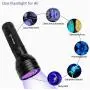 ESCO LITE Black Light UV Flashlight, Escolite UV Lights 51 LED Ultraviolet Blacklight Flashlight Pet Urine Detector, Matching with Pet Odor Eliminator ESCO LITE Black Light UV Flashlight, Escolite UV Lights 51 LED Ultraviolet Blacklight Flashlight Pet Urine Detector, Matching with Pet Odor Eliminator