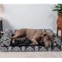 Furhaven Pet - Orthopedic Foam Sofa-Style Traditional Living Room Couch Dog Bed for Dogs and Cats - Multiple Styles, Sizes, and Colors