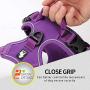 juxzh Truelove Soft Front Dog Harness .Best Reflective No Pull Harness with Handle and 2 Leash Attachments