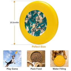 Pet Frisbee Flying Disc Dog Toy - Multifunction Ky7 Green Italic Mixed2