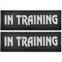 CREATOR 2 Pack Dog Patches with Hook Backing 2 x 6 Inch -Service Dog, Service Dog in Training, in Training for Harnesses, Collars, Leashes