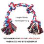 Wellbro Dog Rope Toy for Aggressive Chewers, Tough Tug of War Large Dog Toys with Knots, Durable Cotton Rope Dog Chew Toy for Medium and Big Dogs Interactive Play and Flossy Teeth Cleaning (Type 2)