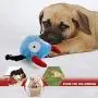 Namsan Giggle Plush Dog Toy, Halloween Interactive Dog Toys, Pet Squeaky Toy with Jumping Activation Ball
