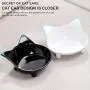 gutongyuan Pet Dog Cat Bowl Slow Feed Protect Spine Bowl Drinking Protection Stomach Bowl Healthy Non-Slip Shallow Cat Food Water Bowls for Relief of Whisker Fatigue gutongyuan Pet Dog Cat Bowl Slow Feed Protect Spine Bowl Drinking Protection Stomach Bowl Healthy Non-Slip Shallow Cat Food Water Bowls for Relief of Whisker Fatigue