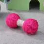 Pet Toys YJ 3 PCS Kitten Teaser Playing Chew Scratch Catch Sisal Ball Pet Dumbbell Interactive Training Toys(Orange) in New 2020