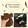 Pet Mallard Duck Dog Toy for Aggressive Chewers Dog, Wild Goose Puzzle Training Toys, Dog Chew Toys with Squeakers for Boredom, Cute Soft Pet Toy for Small Medium Dogs（Brown）