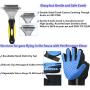 Pet Grooming Tool- Dematting Comb/Grooming Glove Set, 2 Sided Undercoat Grooming Rake for Cats/Dogs, Safely and Easily Removes Matted Tangles, Deshedding Brush Glove- Efficient Pet Hair Remove-2Pack
