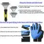 Pet Grooming Tool- Dematting Comb/Grooming Glove Set, 2 Sided Undercoat Grooming Rake for Cats/Dogs, Safely and Easily Removes Matted Tangles, Deshedding Brush Glove- Efficient Pet Hair Remove-2Pack