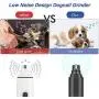 Dog Nail Grinder,Electric Dog Nail Trimmer, USB Rechargeable 2-Speed Pet Nail Trimmer Low Noise/Replaceable Grinding Head for Small Medium Large Dogs & Cats