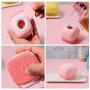Tylu Dog Bath Brush Pet Massage Brush Shampoo Dispenser Pet Cat Grooming Massage Soft Bath Shedding Tool