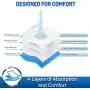 Pet Magasin Reusable Dog Diapers Sanitary Wraps, 3-Pack, Trending, Large