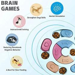 Pet Interactive Puzzle Toys, Game Slow Feeder, Nonslip Bowl, That Will Improve Your Dogs IQ, Specially Designed for Training Treats
