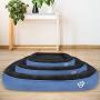 CLOUDZONE Dog Bed for Medium Dogs/Large/Small, Washable Rectangle Pet Bed Thickened Enough with Soft Coral Fleece and Non-Slip Bottom