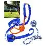 Fenidog Outdoor Bungee Hanging Dog Toy, Interactive Tether Tug Toy for Pitbull & Small to Large Dogs, Ideal for Exercise & Solo Play, Play Tug War, Extra Durable & Safe with 2 Chew Rope Toys