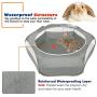VavoPaw Small Animals Playpen, Waterproof Breathable Indoor Pet Cage Tent with Zipper Cover, Portable Outdoor Exercise Yard Fence for Kitten Hamster Bunny Squirrel Guinea Pig Hedgehog