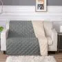 RBSC Home Waterproof Blanket Dog Bed Cover Non Slip Large Sofa Cover Incontinence Mattress Protectors for Pets Dog Cat with 1 Brush (10282GRAY)