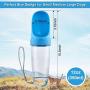 Kytely Dog Water Bottle, Portable Pet Water Bottle with Drinking Bowl, Leak Proof Dog Water Dispenser, Lightweight Puppy Travel Kettle, Drinking Feeder Bowl for Pets Outdoor, Walking, Traveling