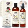 Aromatherapy Pet Spa in a Box Dog Shampoo, Dog Grooming Spray, Candle Scented Animal Lover Gift Set & Pet Odor Eliminator