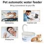 Pet Water Dispenser Automatic Circulation Water Dispenser Pet Health And Sanitation Faucet Drinking Fountain Faucet Fountain Drinking Fountain With LED USB Plug Suitable For Cats, Dogs And Birds
