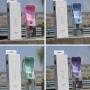 GGMC 250ML Portable Pet Dog Water Bottle Travel Puppy Cat Drink Bowl Outdoor Outside Pet Water Squeeze Dispenser Feeder,Pink