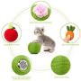 Cat Scratcher Toy Ball Set Include 1 Piece Cat Roly-Poly Scratcher Ball with Bell and 2 Pieces Cactus Sisal Ball Cat Scratching Catnip Toys Motion Kitten Toy Interactive Tilting Toys Pets Toy