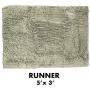 My Doggy Place - Ultra Absorbent Microfiber Dog Door Mat, Durable, Quick Drying, Washable, Prevent Mud Dirt, Keep Your House Clean (Sage Green, Runner) - 60 x 36 inch