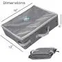 Portable Cat Travel Litter Box with Lid, Collapsible Car Cat Litter Box Waterproof and Easy to Clean