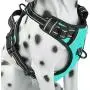 PoyPet No Pull Dog Harness, Reflective Vest Harness with 2 Leash Attachments and Easy Control Handle for Small Medium Large Dog