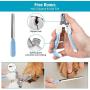 FOCUSPET Dog Nail Grinder,Pet Nail Trimmer Adjustable 2-Speed Quiet Pet Nail Grinder with Dog Nail File & Nail Clipper 3 Sanding Ports Smoothing USB Rechargeable for Small Medium Large Dogs & Cats