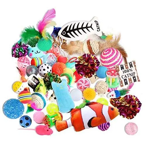 Cat Toys Variety Pack for Kitty 20 Pieces Cat Toys Variety Pack for Kitty 20 Pieces