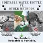 Portable Collapsible Pet,Dog,Cat,Animal Travel Drinking Water Bottle Bowl Dispenser. Bring on Walks, Hikes and any activities. Mans best friend Portable Water Bottle for on the go pet owners (PINK)