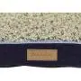 Good Dog Denim Memory Foam Plush Dog Bed with Liner Indigo/Tan/Blue 30 X 40 Inches