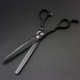7.0 inch Left Handed Dog Hair Cutting Scissors Curved and Thinning Shears Kit Pet Grooming Supplies with Bag by Freelander