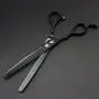 7.0 inch Left Handed Dog Hair Cutting Scissors Curved and Thinning Shears Kit Pet Grooming Supplies with Bag by Freelander 7.0 inch Left Handed Dog Hair Cutting Scissors Curved and Thinning Shears Kit Pet Grooming Supplies with Bag by Freelander