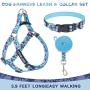 EXPAWLORER No Pull Dog Harness and Leash Set with Collar - Heavy Duty & Adjustable Basic Harness for Small Medium Dogs & Cats