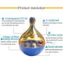 Ychaoya Pets Tumbler Leakage Food Ball Cat Training Exercise Fun Bowl Toys, Size: 96cm
